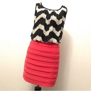 Chevron Mini Dress